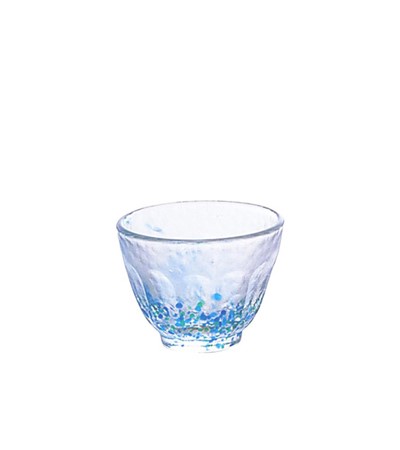 (日)津輕琉璃 清酒杯-花拼