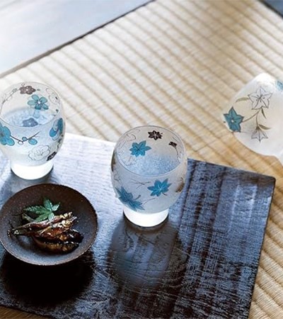 (日)津輕琉璃 四季風情杯 8款