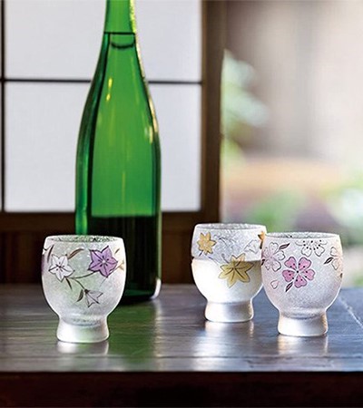 (日)津輕琉璃 四季風情杯 8款