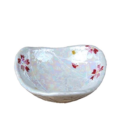 4"三腳碟(紅櫻花)