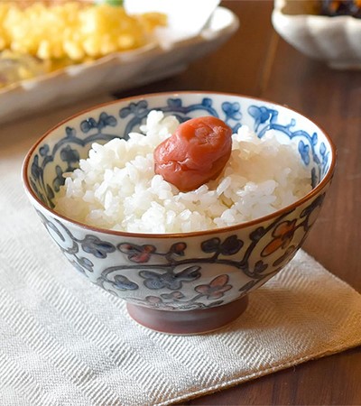日本製唐草中平茶碗