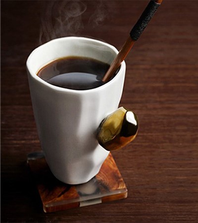 創意手工切面陶瓷水杯