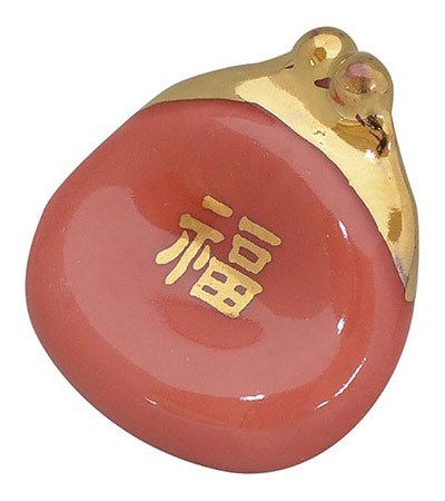 (日)磁筷架-招福口金包(粉 / 黃)