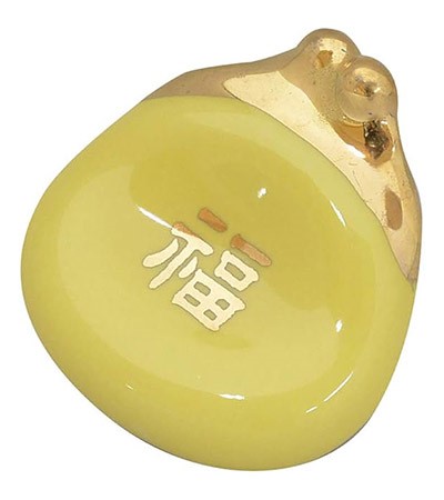 (日)磁筷架-招福口金包(粉 / 黃)