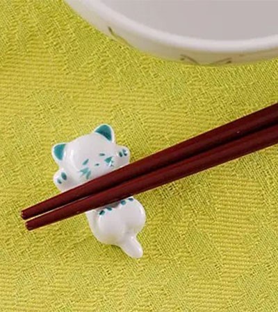 (日)磁筷架-貓(藍色)