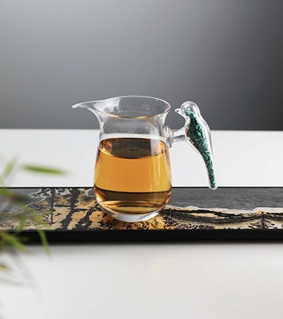進口水晶玻璃青琅茶具組