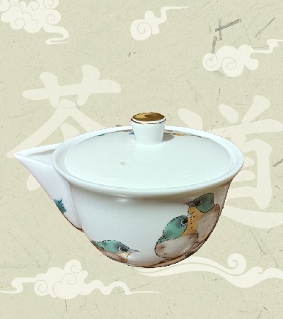 進口泡茶壺-綠繡眼 9.5cm