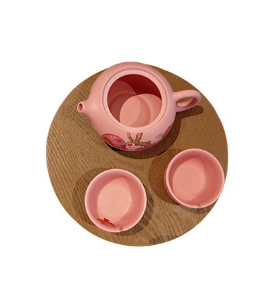進口鄭江峰粉石溜茶壺組
