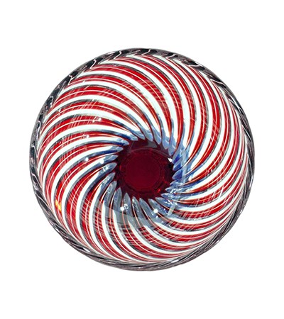 進口高台切子-紅
