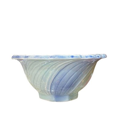 (日)S形旋紋水色小缽  限量品 