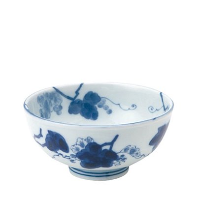 日本製藍染葡萄輕量茶碗