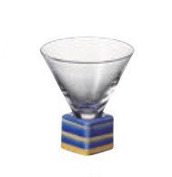 (日)清酒杯(正角)-黃交趾駒筋