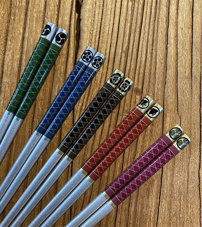 天然止滑木筷武士刀 五色