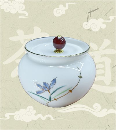 進口茶葉罐-綠繡眼