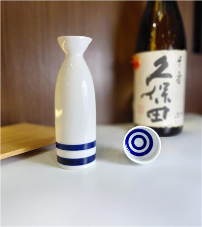 (日)酒蛇目二合德利 酒杯組